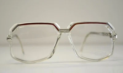 Gafas Cazal Vintage -NOS - Modelo 631-Col.65- Piedras, Plateadas y Rojas, Transparentes Foto 1 de 4
