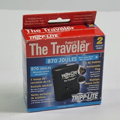 Tripp Lite Traveler Portable Surge Protection for Phone Modem Lines 1050 - Image 1 of 3