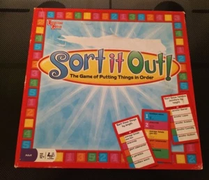 SORT IT OUT GAME 2008 VERSION SOME SEALED CARDS FAMILY FUN NICE CONDITION - Picture 1 of 8