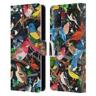 Official Suzan Lind Birds Leather Book Wallet Case Cover For Oppo Phones