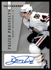 2005-06 Fleer Hot Prospects Danny Richmond Rookie Auto /999 Chicago Blackhawks
