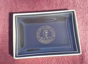 Jackson Madison County Tennessee Sesquicentennial 1822-1972 Historic Glass Tray - Picture 1 of 5