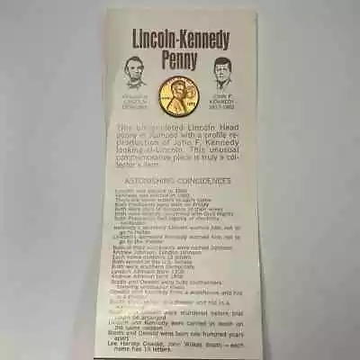 1973 Lincoln-Kennedy Penny Uncirculated Vintage Coin - Image 1 of 2