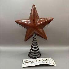 Home Interiors Roma Downey Collection Stoneware Star Christmas Tree Topper