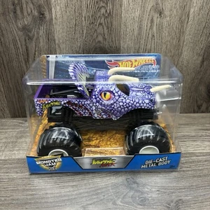 HOT WHEELS 2017 MONSTER JAM 1:24 SCALE diecast, PURPLE JURASSIC ATTACK new - Picture 1 of 6