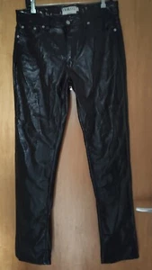 Fiorucci Designer Lack Lederhose Hose schwarz W30 42 44 neu - Bild 1 von 6