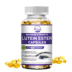 120pc Augen Vitamine Lutein Kapseln Zeaxanthin, Heidelbeerextrakt Relief Strain - Bild 1 von 8