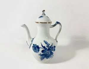 Royal Copenhagen Blue Flower Gold Rim 1794 Coffee Pot Pitcher - Picture 1 of 10