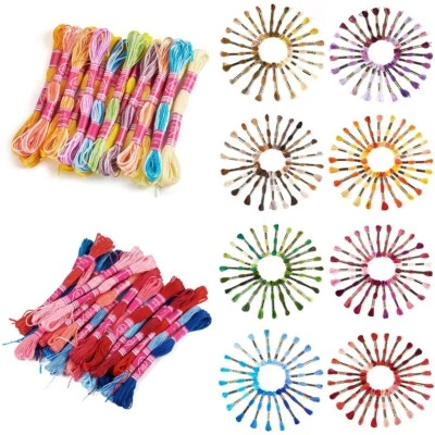 1Bag Gradient Color 1.0mm Polyester Embroidery Floss Cross Stitch Threads Crafts - Image 1 of 4