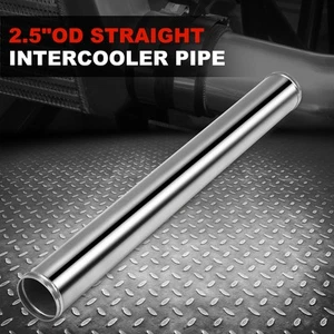 2.5" OD 23.65" 600mm Length Straight Aluminum Intercooler Pipe Tube Intake Turbo - Picture 1 of 5