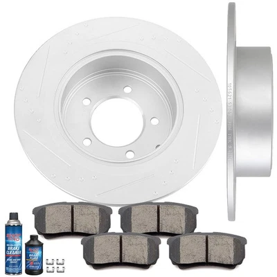 Rear Discs Brake Rotors Ceramic Pads For Jeep Compass Patriot 2011-2017 Slotted Foto 1 de 4