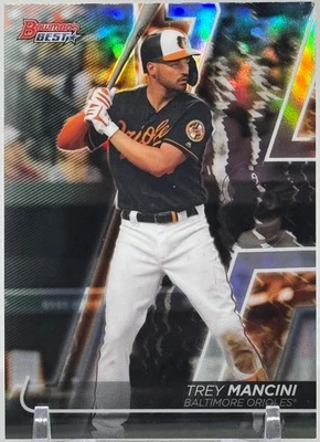 2020 Bowman's Best Trey Mancini Refractor #58 Baltomore Orioles - Image 1 of 3