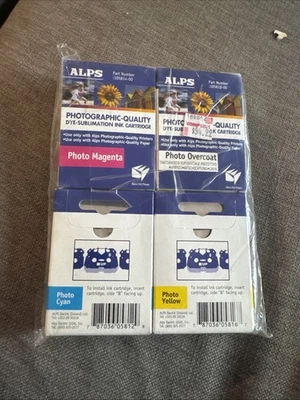 Alps MD Printer Ink Cartridge - Dye - Sub Photo 4 Pack 106059-00 Micro Dry Print - Image 1 of 4