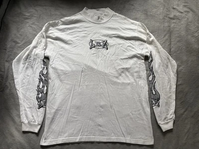 Camisa De Colección Años 90 LBZ Local Boyz MX Blanca Manga Larga Llama Motocross Para Hombre’s Grande Foto 1 de 4