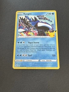 Kyogre Holo Rare - Celebrations Pokemon TCG Sammelkarte 03/25 Pack Frisch Neu NM - Bild 1 von 2