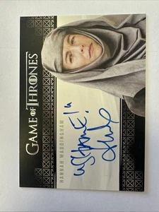 Hannah Waddingham as Septa Unella GAME OF THRONES Season 8 Autograph Card Auto - Picture 1 of 2