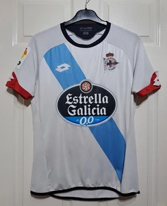 Deportivo La Coruna Shirt 2015-16 Away Men's Size S P2P 20" Lotto Short Sleeve  - Picture 1 of 16