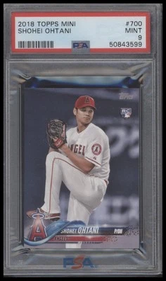 2018 Topps Mini Shohei Ohtani Print Run /150 PSA 9 #700 RARE On Demand - Image 1 of 2