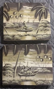 Haitian Folk Street Art Haiti Painting Signed Walker 8x10 - Picture 1 of 6