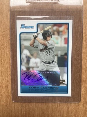 2006 Bowman - Prospects Prospect Autograph Koby Clemens #B111 White /120 (AU,... - Image 1 of 2