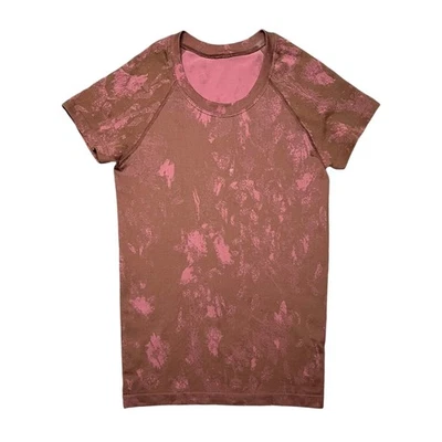 Lululemon Swiftly Tech Short Sleeve Shirt 2.0 Shadow Bloom Roasted Brown Size 6 - Image 1 of 3