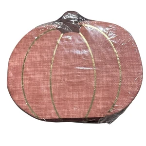 Shabby Chic 40 Servilletas de Almuerzo Forma de Calabaza Naranja Dorado 3 Capas Papel Nuevo En En Envoltura - Imagen 1 de 8