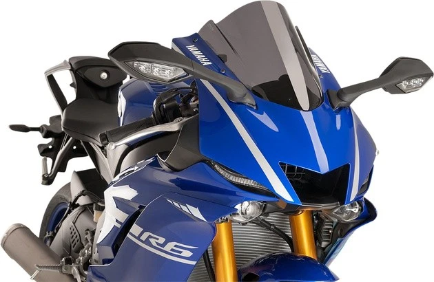 Puig 3mm Z Racing Windscreen Dark Smoke #9723F for Yamaha YZF-R6 2017-2022 - Изображение 1 из 1