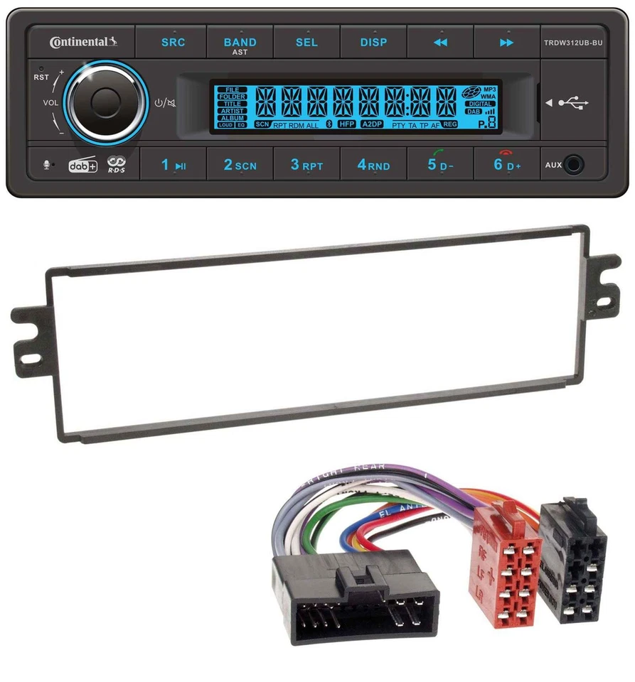 Continental MP3 DAB USB Bluetooth Autoradio für Kia Rio Clarus Carens bis 2002 - Bild 1 von 4
