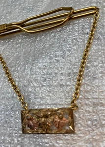 Vintage Black Hills Gold Anson Tie Clip BIN - Picture 1 of 5