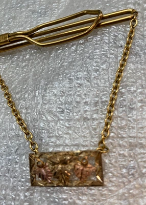 Vintage Black Hills Gold Anson Tie Clip BIN - Image 1 of 4