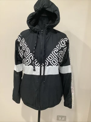 Victoria Secret Pink Hood Fleece Lined Jacket Sequin Sleeve Size XS/S - Image 1 of 4