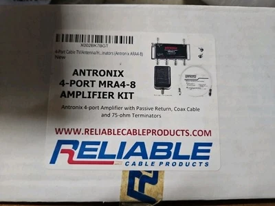 Antronix~4-port MRA4-8~Amplifier Kit~Passive Return,Coax Cable,75-ohm Terminator - Image 1 of 4