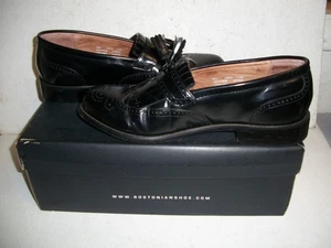 Bostonian schwarz Leder Herren Größe 8 W Evanston Kiltie Quaste Schuhe Halbschuhe - Bild 1 von 5