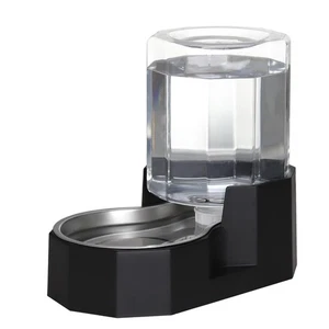 Gravity Water Bowl Dispenser : Automatic 5L Black Cat Stainless Steel Feeder ... - Picture 1 of 7