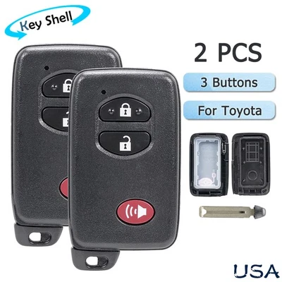 2 适用于 2010 2011 2012 2013 2014 年 2015 年丰田普锐斯 C V 遥控外壳钥匙包 — 第 1/4 张图片