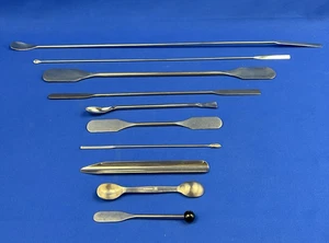 Espátula espátula agitadora cuchara cuchara espátula juego de 10 piezas bochem laboratorio accesorios nuevo - Imagen 1 de 1