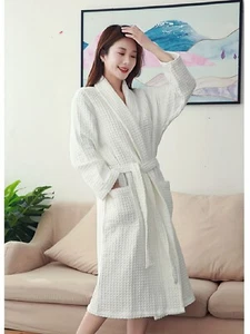 Luxury Bathrobe - Elegant Classic Waffle Robe Range - Picture 1 of 30