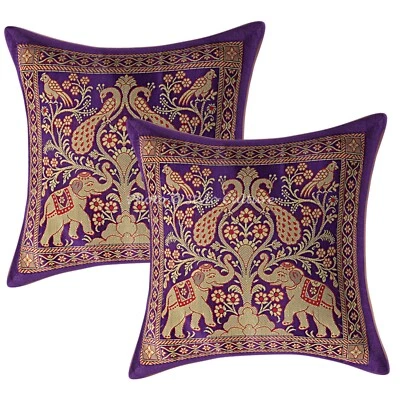 Nueva Funda de Almohada Decoración del Hogar Brocado Jacquard 12 x 12 pulgadas Funda Cojín Habitación Foto 1 de 4