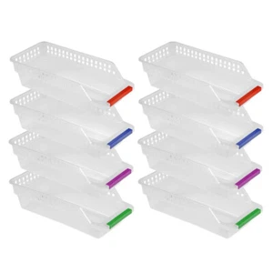 8 Pcs Fresh Keeping Box Fridge Shelf Holder Fridge Storage Bin Egg Storage Box - Picture 1 of 10