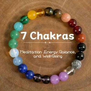 7 Chakra Heilendes Armband, Meditation, Energy Balance and Well - Being - Bild 1 von 7