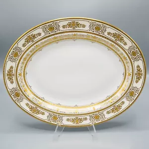 Minton England Argyle H4965 Oval Serving Platter 13 1/2" FREE USA SHIPPING - Picture 1 of 22