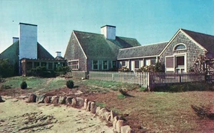 Menemsha Inn Martha's Vineyard Massachusetts Postkarte 1955 verschickt - Bild 1 von 2