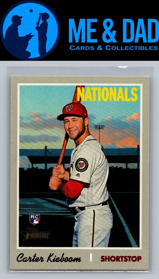 2019 Topps Heritage #ROA-CK Carter Kieboom Real One - Image 1 of 2