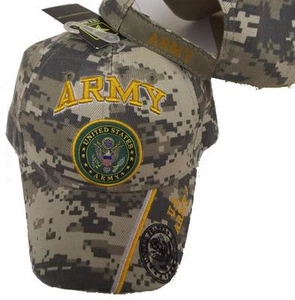 NEU UNITED STATES ARMY CAMO BASEBALL STYLE BESTICKTE MÜTZE Flagge USA Kappe A154 - Bild 1 von 2