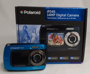 Cámara digital Polaroid iF045 14 MP impermeable - azul - Imagen 1 de 9