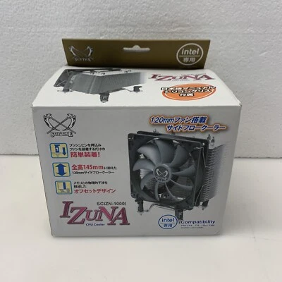 Scythe Izuna 120mm CPU Cooler, Tower Heatsink with PWM Fan one small dent in pic - Image 1 of 4