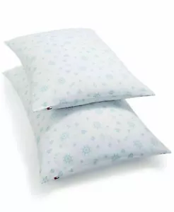 Tommy Hilfiger Wheels Starfish Sailboats 200-TC Bed Pillow PAIR - STANDARD - Picture 1 of 2
