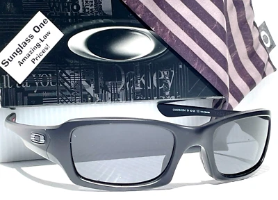 NEW* OAKLEY Fives Squared Black USA Tonal FLAG POLARIZED Galaxy Black Sunglass - Image 1 of 4