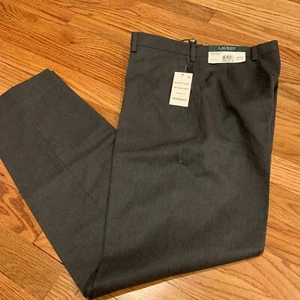 Lauren Ralph Lauren Big Boys Solid Grey Suiting Pants (20R/30W, Medium Grey) - Picture 1 of 11