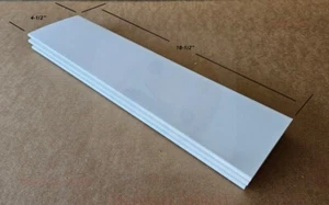 Louver 3 Pack 4-1/2" x 7/16" x 18-1/2" - L4P3x18.5 Professional Grade Hardwood - Picture 1 of 4